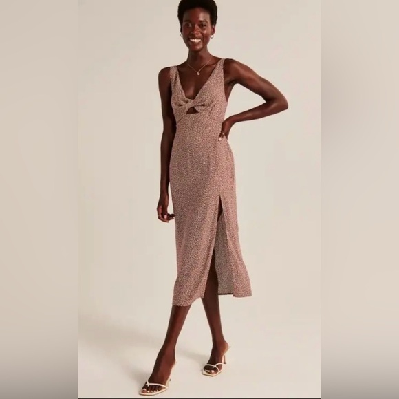 Abercrombie & Fitch Dresses & Skirts - Abercrombie & Fitch Vintage Abercrombie & Fitch Women's Polka Slide Slit Dress